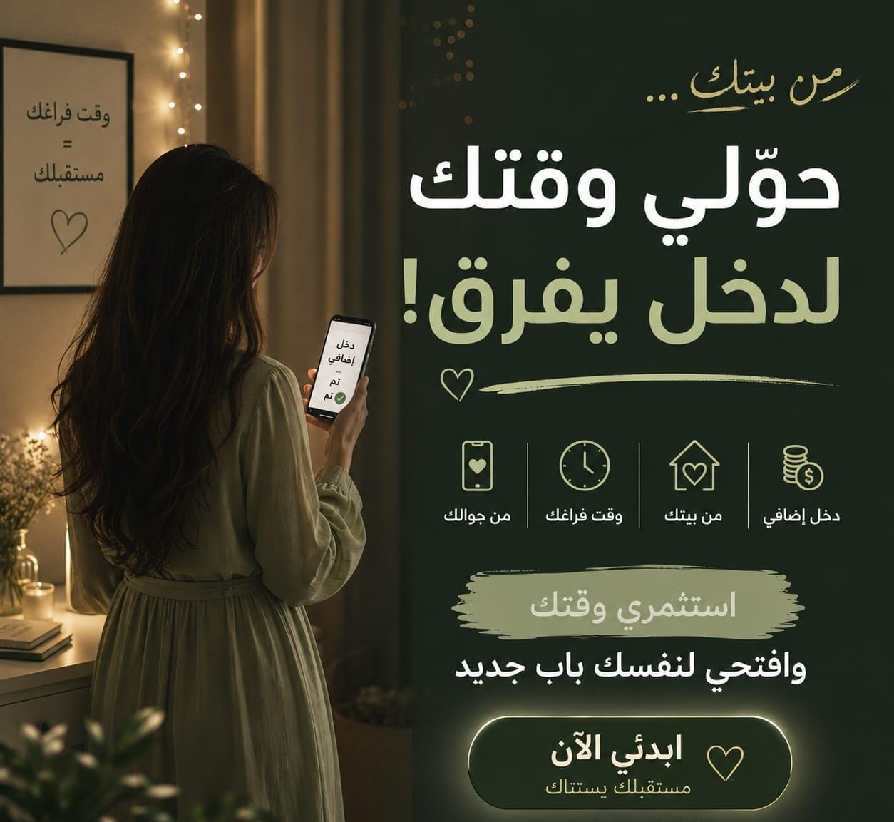 عمل للسيدات فقط عن بُعد